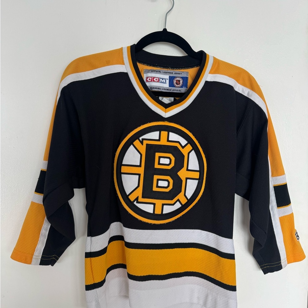 CCM Black, Gold & White Boston Bruins Hockey Jersey